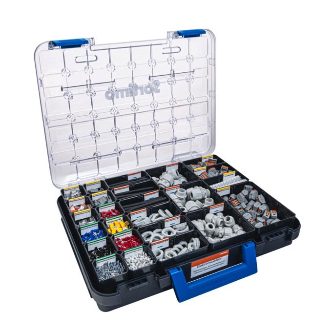 Sortimo T-BOXX G mit 23 Insetboxen H63 – Transparenter Deckel, robuste Kleinteilebox für Werkstatt & Fahrzeug – Flexible Unterteilung, sichere Aufbewahrung & schneller Zugriff – Kompatibel mit WorkMo