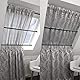 Tissting 25-40cm Teleskopstange Vorhangstange, Vorhangstange ohne Bohren Schwarz Klemm Gardinenstange Duschvorhang Stangen Telescopic Wardrobe Tail Tension Rod