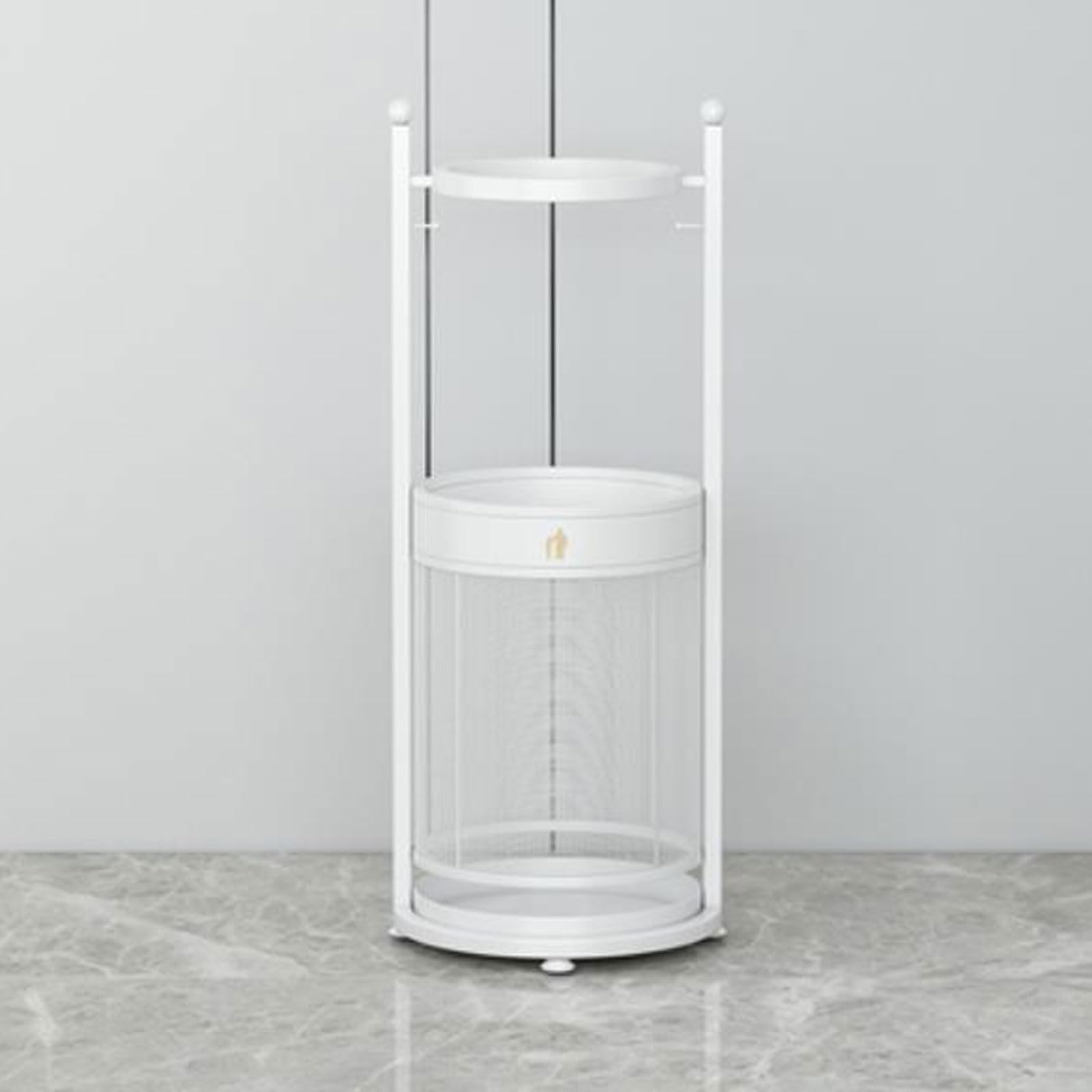 CJHFR472SG Umbrella Rack Holder Umbrella Stand Home Office Hallway Storage With Hooks Office(White)