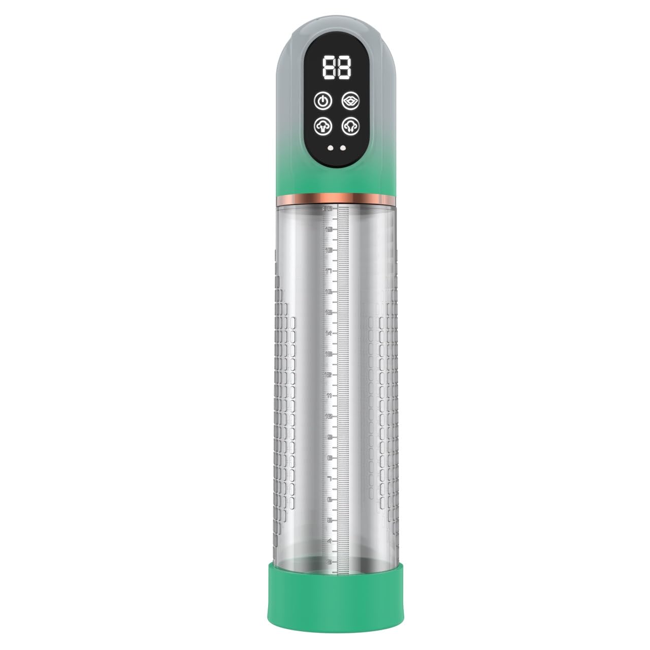 HIVEFUN Masturvatore per Uomo, Pompa Pene per Uomo con 4 Livelli di Aspirazione 3 Modalità di Allenamento Automatico, IPX7 Impermeabile Masturbatore Uomo con 2 Manicotti in Silicone Figa Pene Verde