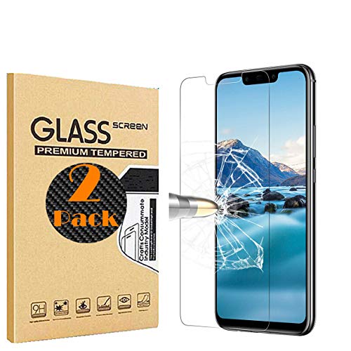 RUIST (2 Pack 9H Dureza Plasma [Alta Sensible] Cristal Vidrio Templado [Alta Definición] Protector Pantalla para Huawei Mate 20 Lite