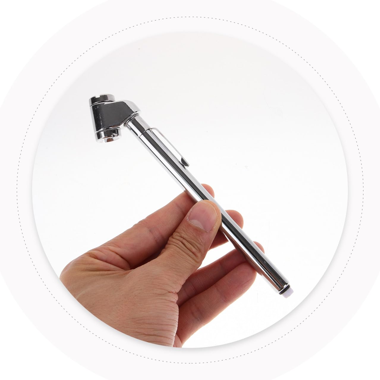 GLEAVI 5pezzi Manometro Pressione Pneumatici Portatile Per Auto Misuratore Di Pressione Preciso Per Sicurezza Stradale e Monitoraggio Reale Compatibile Con Varie Auto e Facile Da Usare