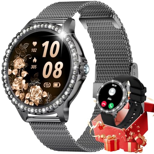 CHOOSETIME Smart Watch for Women Diamond, Bluetooth Calls...