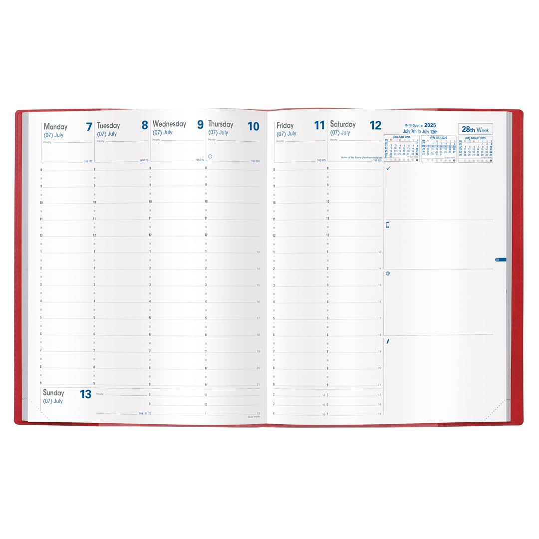 Quo Vadis2025 Refill For President Planner - Time Management Appointment Organizer
