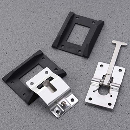 VORCOOL 1 Paar T-Style-Eingangstürverschluss Wohnmobil-Türhalter Edelstahl-Einstiegstürverschluss für Wohnmobilanhänger