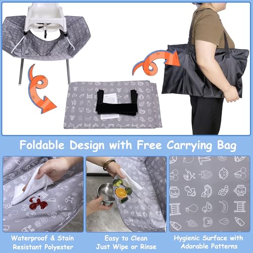 Image of Food Catcher Compatible with IKEA Antilop High Chair, Baby & Toddler Feeding Essentials, Under High Chair Accessory, Highchair Not Included