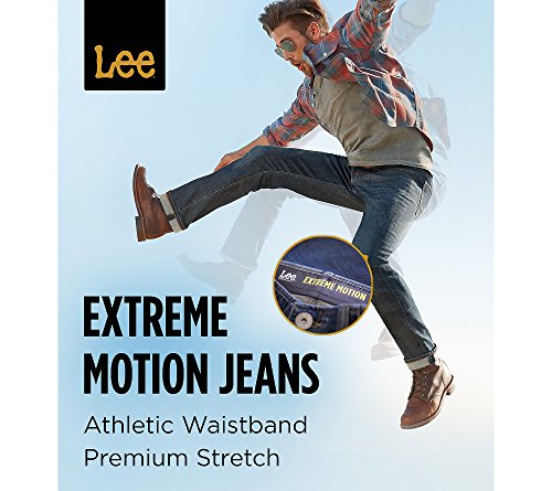Image of LEE Men's Performance Series Extreme Motion Straight Fit Tapered Leg Jean, Radical, 42W x 32L