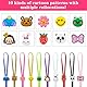 WOKICOR 10 Stück Maskenhalter Maskenband für Mundschutz Einstellbar Maskenhalterung Hinterkopf Nackenband Maskenkette für Maskenband Kinder Mundschutz und Erwachsene