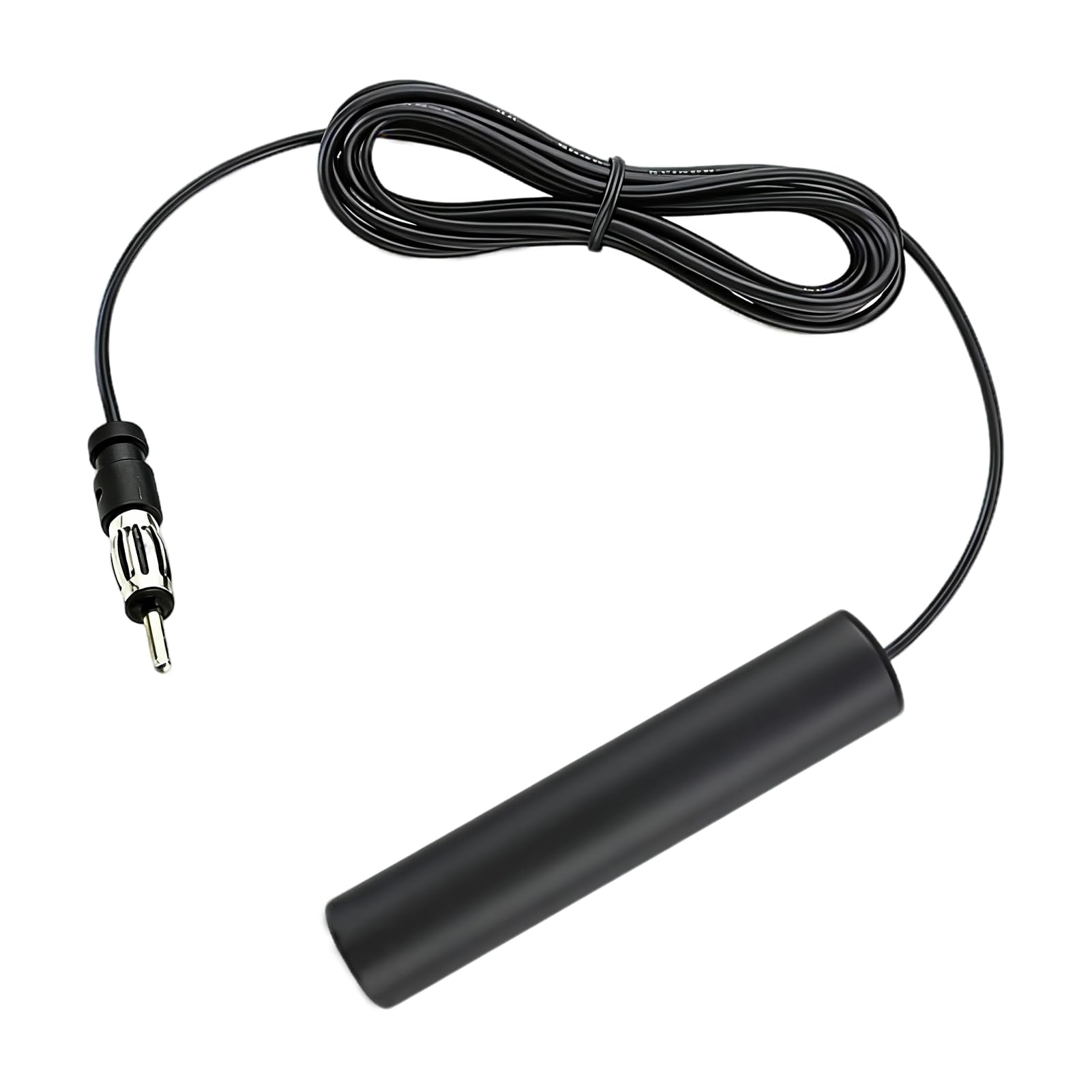 Antenna Autoradio Interna, Antenna FM Auto Amplificata ANT-309, per Auto SUV e Camion, Adesiva per Parabrezza, Compatibile con Radio AM FM, Cavo 5M e Connettore DIN Standard, Alta Ricezione Segnale