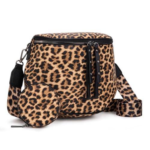 Image of Montana West Crossbody Bag for Women, Large Bum Bag Purse Soft Vegan Leather Travel Fanny Pack with Coin Purse