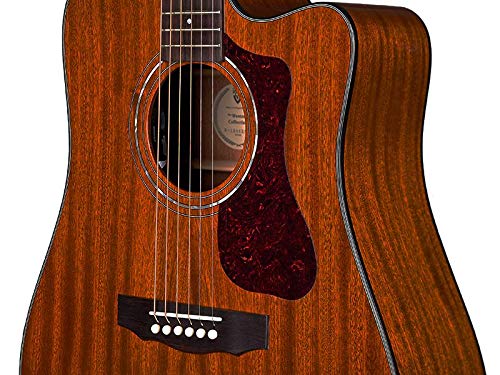 Guild Guitars D-120Ce Acoustic Guitar, Natural Gloss, All Solid Woods Dreadnought, Westerly Collection, With Premium Gig Bag #TOP3