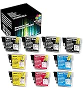 TM Cartucce Di Ricambio Per Brother LC61 LC65 LC-61 LC61BK LC61C