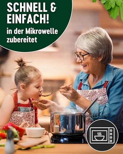 DREISTERN Jägertopf mit Nudeln & Champignons 900g I Herzhaftes Fertiggericht in Mikrowellenschale I Lange Haltbarkeit dank natürlicher Konservierung I Hausmacher Qualität – Bild 5