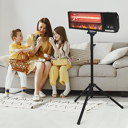 Yu Yusing Yusing Outdoor Heaters For Patio, 2-In-1 Wall Mounted & Standing Infrared Heater With Remote Control thumb #7
