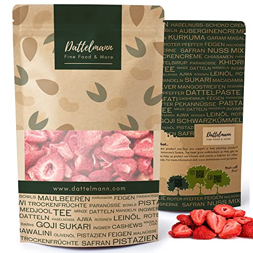 Erdbeerscheiben gefriergetrocknet 300g | Erdbeere getrocknet | Sehr Intensiver Geschmack! | Snack | Erdbeerstücke | Premium Qualität | Vegan | 100% Frucht… (Erdbeere, 300g) Cover