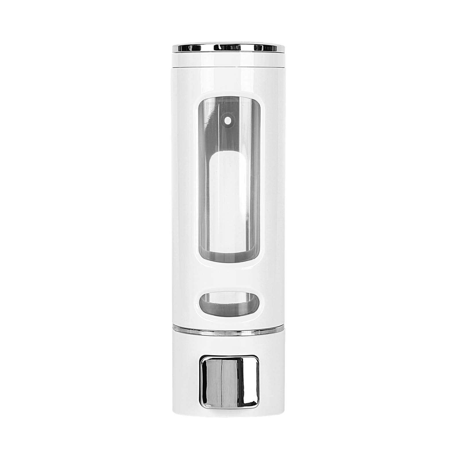 Queiting Wall-Mounted Soap Dispenser 400mL Manual Hand Soap Dispenser Liquid Distributor for Hair Shampoo Bathroom Shower Gel Sanitizer