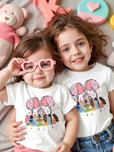 Image of Magic Kingdom Shirt for Girls - Princess Magical Shirts Cute Graphic Kids Toddler Holiday Vacation Tee Top
