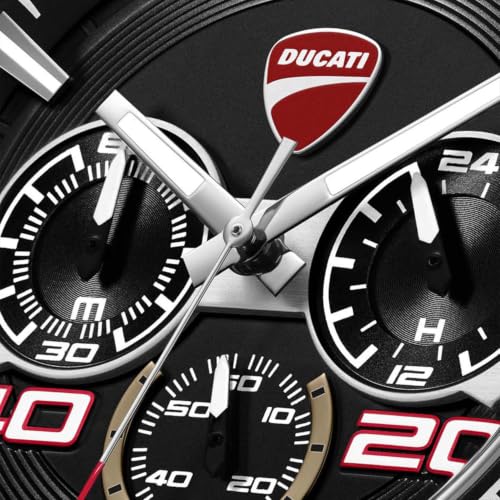Image of Ducati Extreme Sports Chronograph Analog Quartz Men's Watch with Silicone Strap