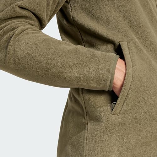 adidas Erkek MT ESS FZ FL Polar Spor Üst Giyim OLISTR S - Görsel 4