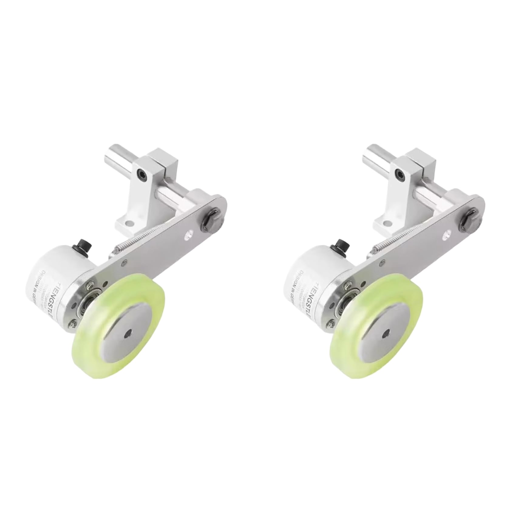 Ctrlzs 2X Encoder Bracket Aluminum Polyurethane Industrial Encoder Wheel Measuring Wheel 40Mm Aluminum Encoder Mounting Bracket
