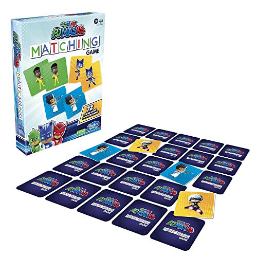 Image of PJ Masks Hasbro Gaming Matching Game for Kids Ages 3&Up,Fun Preschool Game for 1+ Players,Multicolor