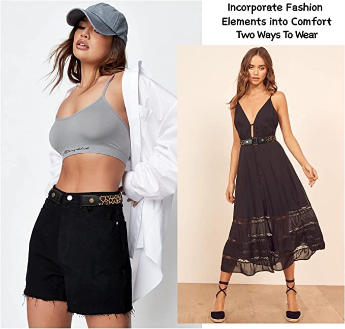 Image of Buckle Free Elastic Belt Invisible No Buckle Stretch Slim Waist Belt For Jean Pants,Dresses for Women /Men