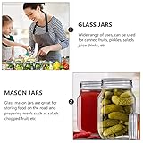 Hniuyun 4 pack Glass Regular Mouth Mason Jars, Clear Glass Jars with Silver Metal Lids for Sealing, Food Storage, Overnight Oats, Dry Food, Snacks, Candies, DIY Projects (16 oz - Image 5