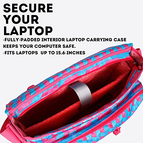 Image of J World New York Thomas Laptop Messenger Bag for Women & Men. Kids Computer Bookbag