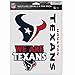 WinCraft NFL Houston Texans Decalcomania Multi Use Fan 3 Pack, colori della squadra, taglia unica
