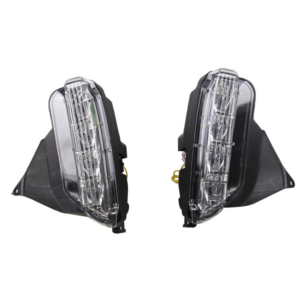 Riloer Front DRL Driving Fog Light, Turn Signal Night Time, Compatible with Toyota 2016-2017 Vios, Daytime Running Light 3 Color LED