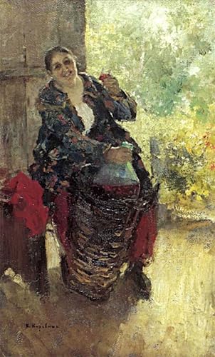 Pintura al óleo de la anfitriona de Korovin con impresión moderna