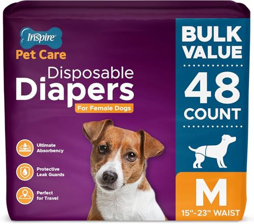 Image of Inspire Pet Care Dog Diapers Female Dogs | Bulk Value Doggie Incontinence