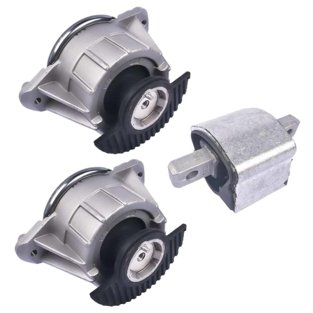 Set of 3 Engine Motor Mounts 2042400917 2122400418 Compatible with W204 W212 C300 350 E350 E400 RWD Base 2.5L 3.0L 3.5L