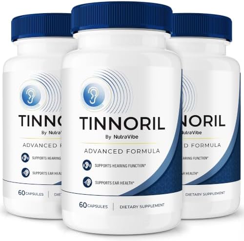 NutraVibe Tinnoril Capsules, 3 Pack (180 Capsules)