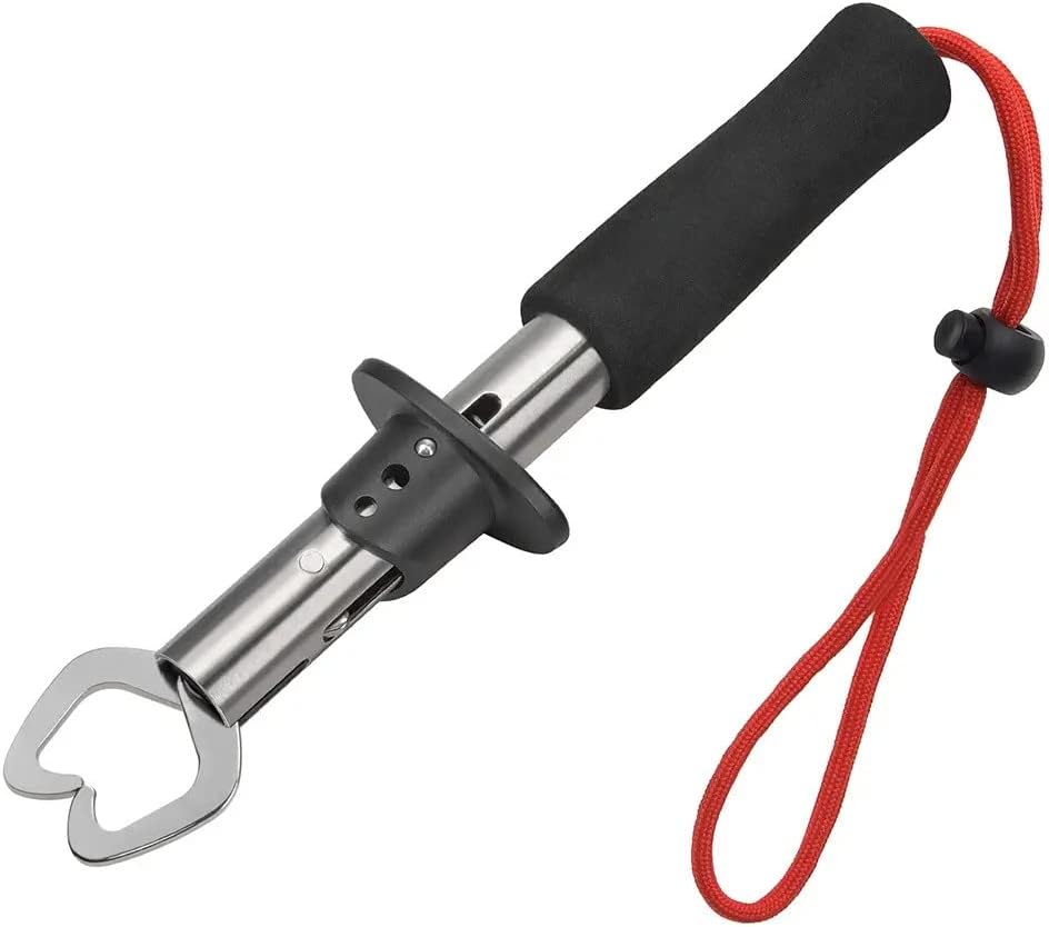 Monoprice Stainless Steel Fishing Pliers, Corrosion Resistant, Multipurpose Fish Pliers, Hook Remover, with Fish Lip Gripper, Lanyard, and Carrying Case - Pure Outdoor Collection