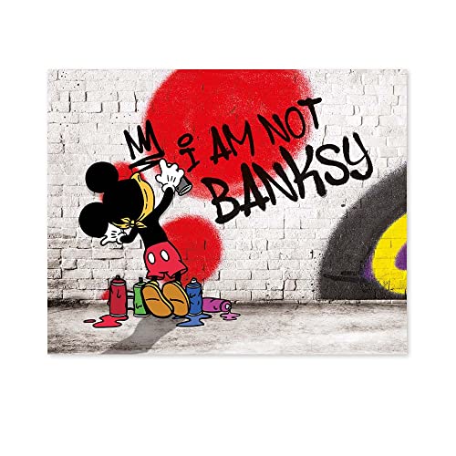 Quadro moderno Stampa glamour I am not Banksy - arredamento per la casa quadro per il salotto decorazione casa
