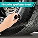 PURATEN 2 pcs Car Tire Shine Applicator Brush, Automotive Tire Dressing Applicator Brushes, Portable Car Tire Detail Brush for Vehicles Care Tire Detailing Polish Wax Applicator (Color:Black)