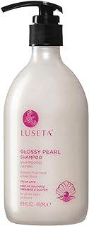 Luseta Glossy Pearl Shampoo for Smoothing and Nourishing Frizzy, Moisturizing Shampoo with Pearl Extract, Awakening shine for Dull hair 16.9 fl.oz.