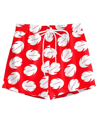 Image of AOBUTE Kid July 4th Shorts Quick Dry Hawaiian No Liner Swim Trunk with Pockets 5-14 Years