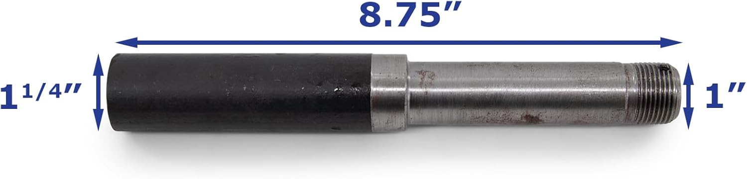 Sturdy Built Trailer Spindle for 2,000 lb BT8 Axle Weld On 1 1/4 inch Round