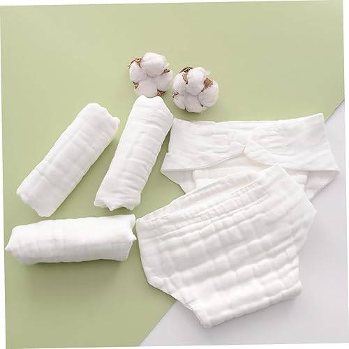 Miniatura 5 de 5 piezas de pañales reutilizables lavables para pañales de tela, insertos de fibra de algodón suave para recién nacidos, niños y niñas