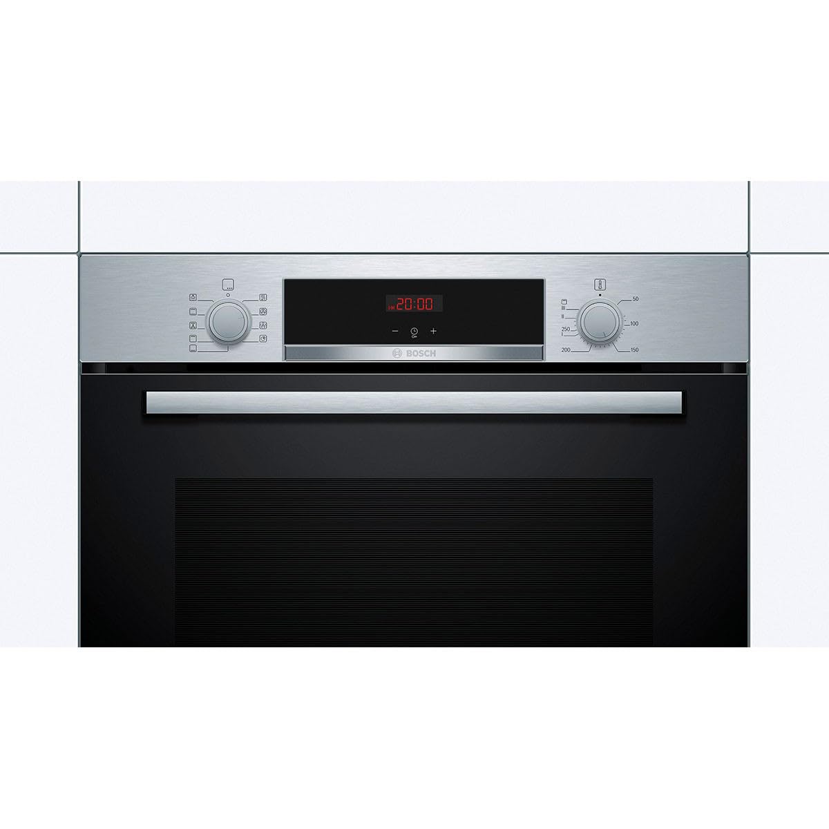 Bosch Series | 4 HBA512ES0 - Electric oven, Cleaning with Aqualisis, 60 x 60 cm, hidden remotes, 1 guide, Black