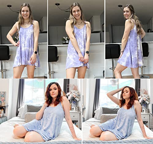 Ekouaer Nightgown For Women Chemise Soft Sleepshirts Sleeveless Sleep Dress(S-Xxl) #TOP3