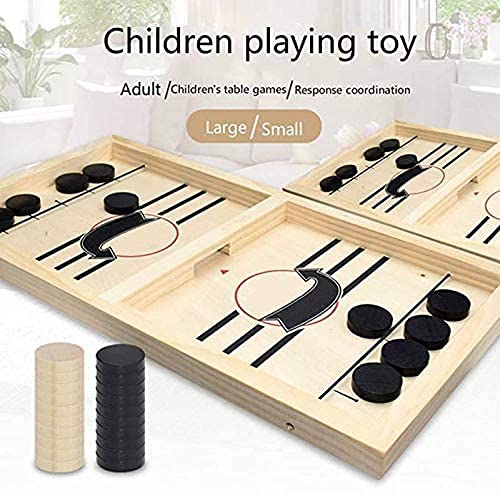 Inscape Data Fast Sling Puck Game, Large Size Table Desktop Battle Board Games Toys, Desktop Sport Board Game For Family Game, Suit For Adults Parent-Child Interactive #TOP1
