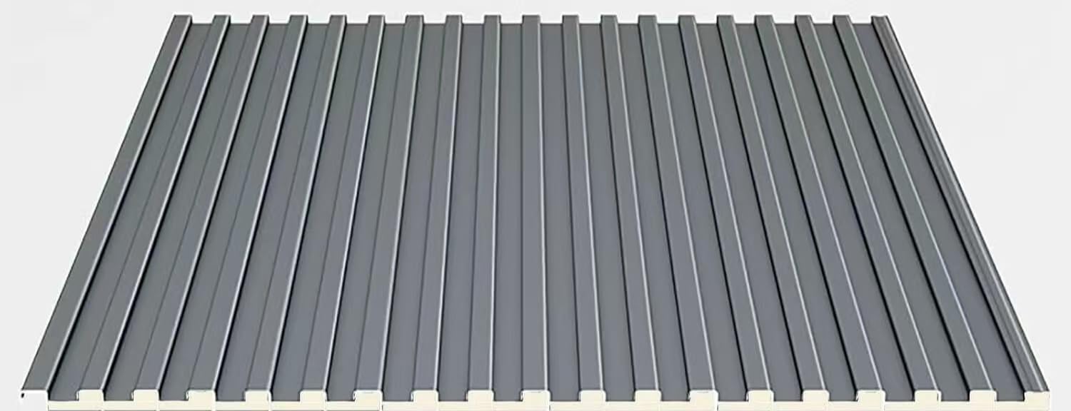 Lot de 10 panneaux de toiture légers en aluminium – Résistants aux intempéries, durables, isolés, faciles à installer, parfaits pour les projets d'amélioration de la maison