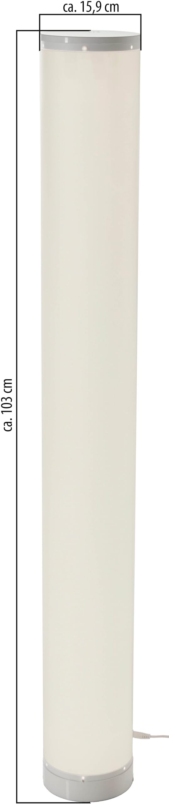 Northpoint Colonne lumineuse numérique LED DIY - Lampe sur pied - Hauteur : environ 103 cm - Intensité variable - Changement de couleur - Avec télécommande à monter