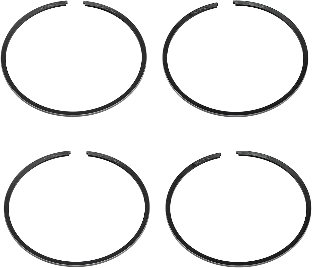 Namura, NW-10006R, 2 Piston Ring Kits for Sea-Doo fits Many 1998-2002 951 non-DI Models Standard Bore 88mm