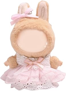 JAWUZ Ropa para Labubu, Falda de Tul Rosa para Labubu de 17 cm, Niños y Niñas para Los Mejores Regalos (Sin Muñeca)
