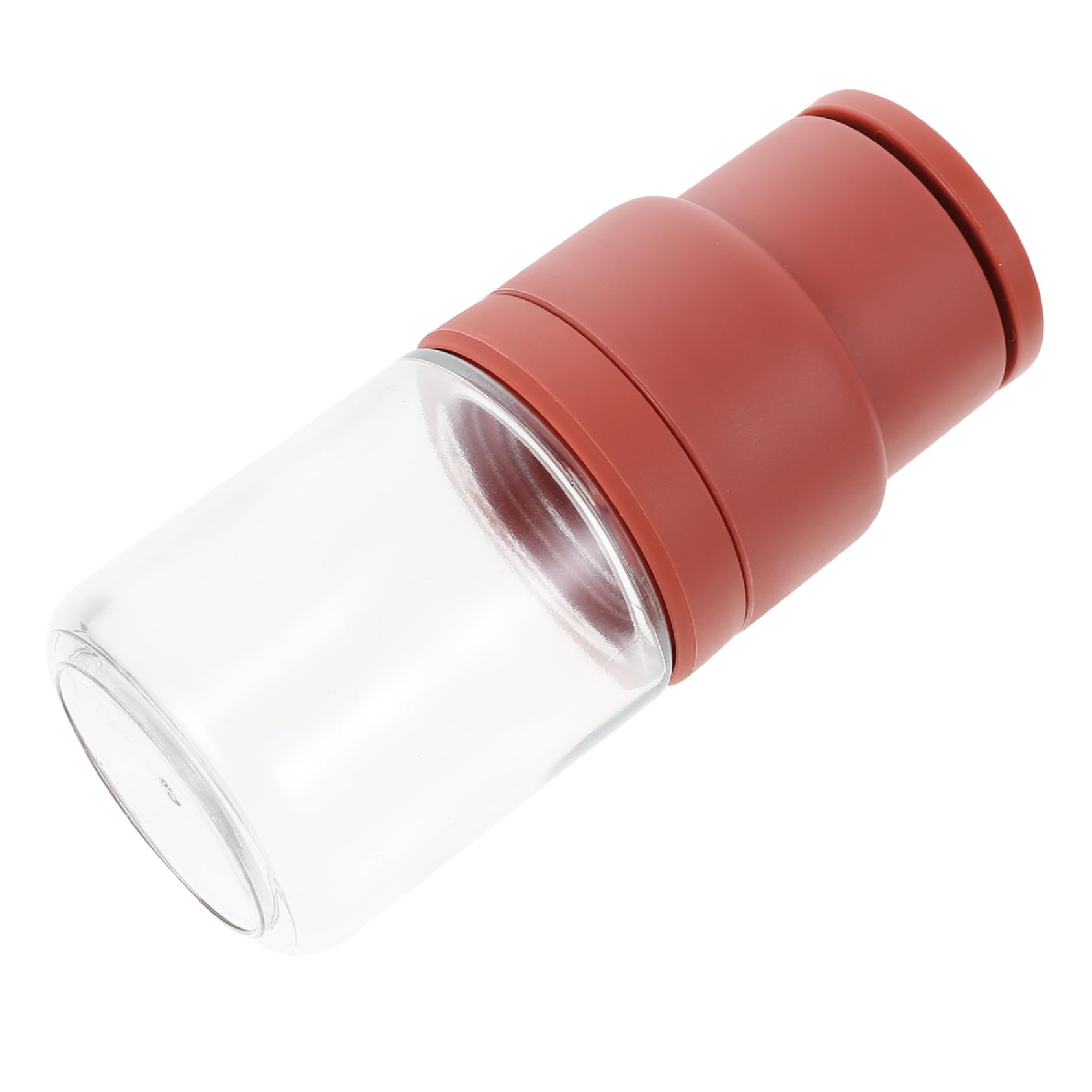 SOLUSTRE Salt Refillable Kitchen Pepper Mill Convenient Manual Grinder for Spices Coarse Salt and Seasonings Transparent Design for Easy Use for Home and Restaurant Cooking