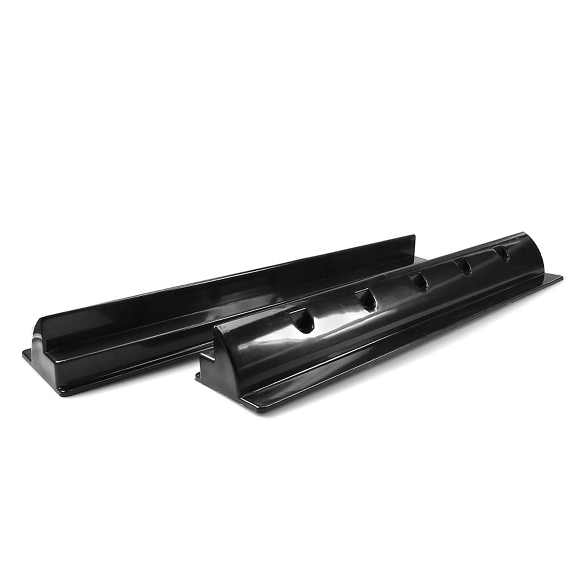 Offgridtec Spoiler Solar Dachhalterung Set von 2 (55 x 8,9 x 6,5 cm), Heavy Duty ABS PV Halterung für Solarmodule, Leicht & Stabil, Vorgebohrte Montageschraubenlöcher, Wetterfest & Langlebig, Schwarz